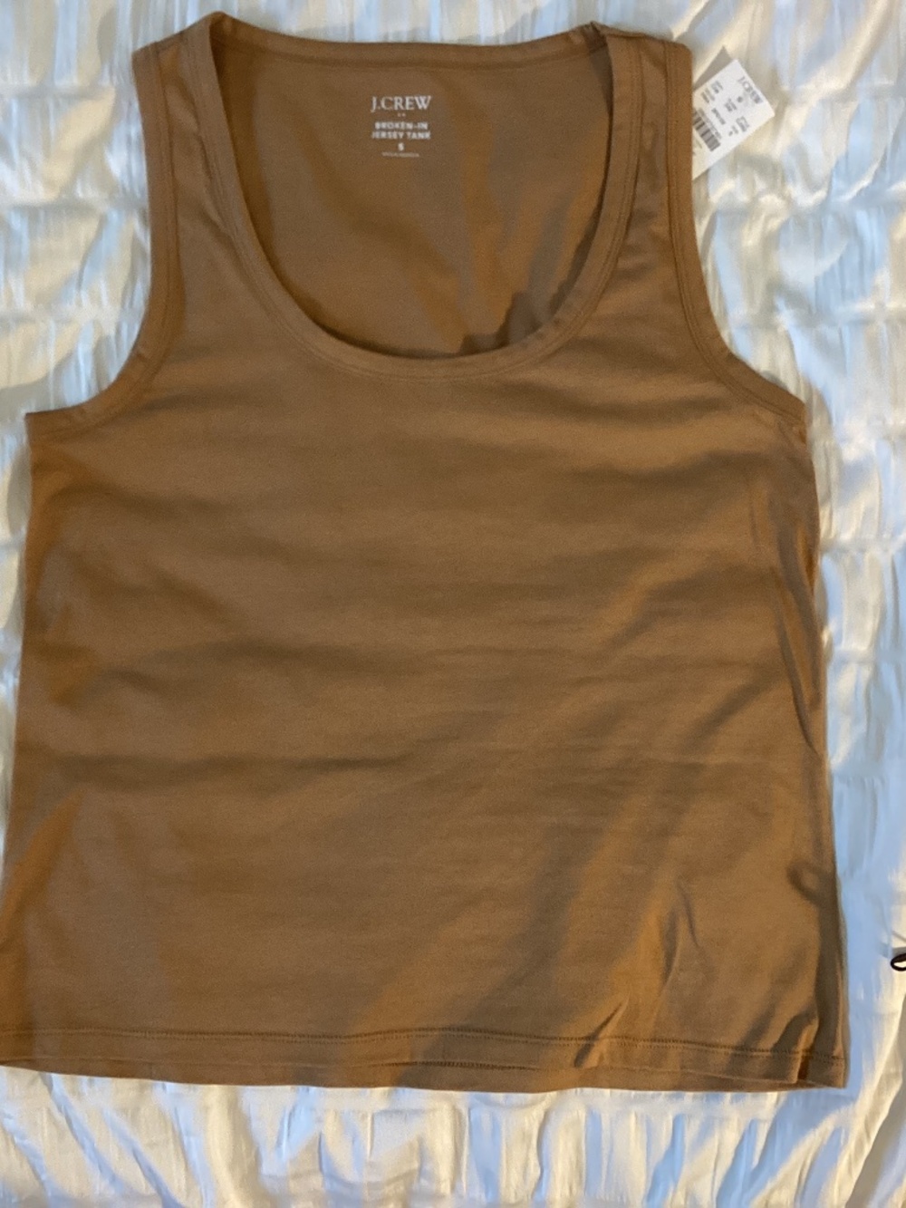 JCrew tan jersey tank